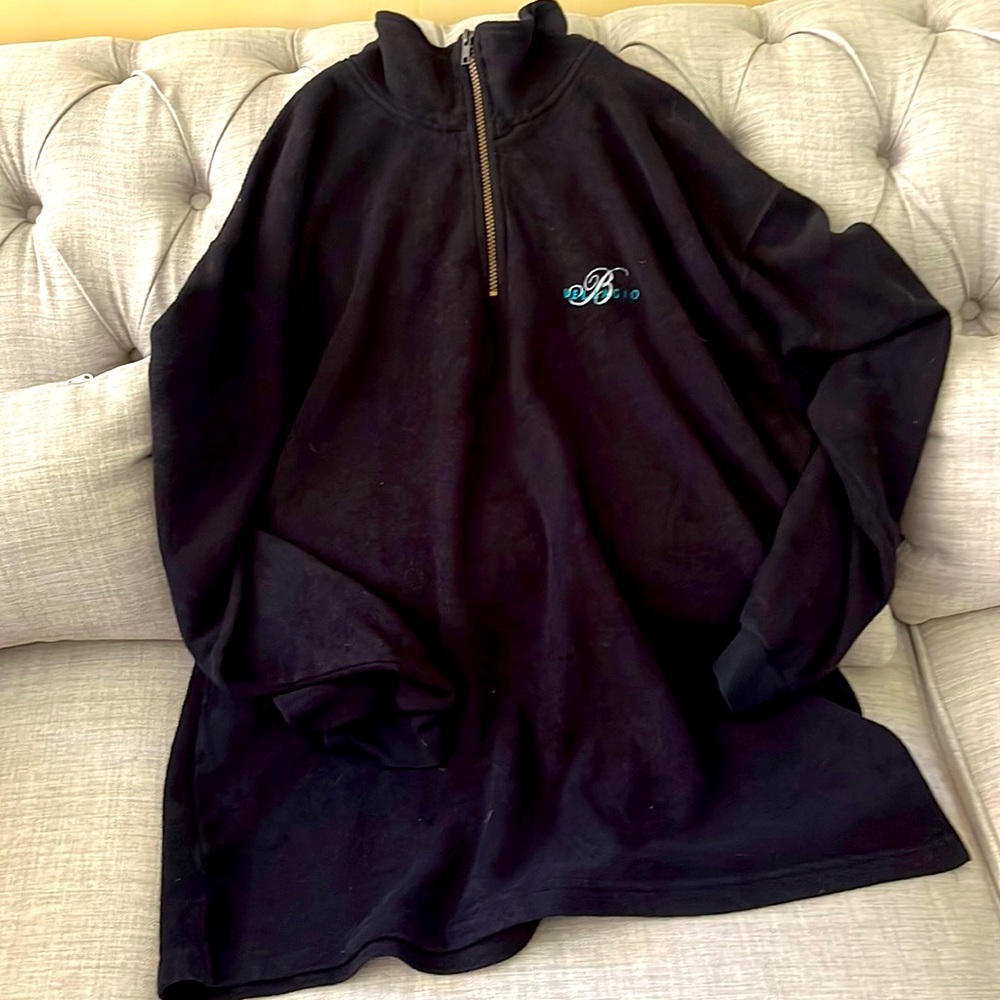 VINTAGE BELLAGIO LAS VEGAS QUARTER ZIP SWEATSHIRT